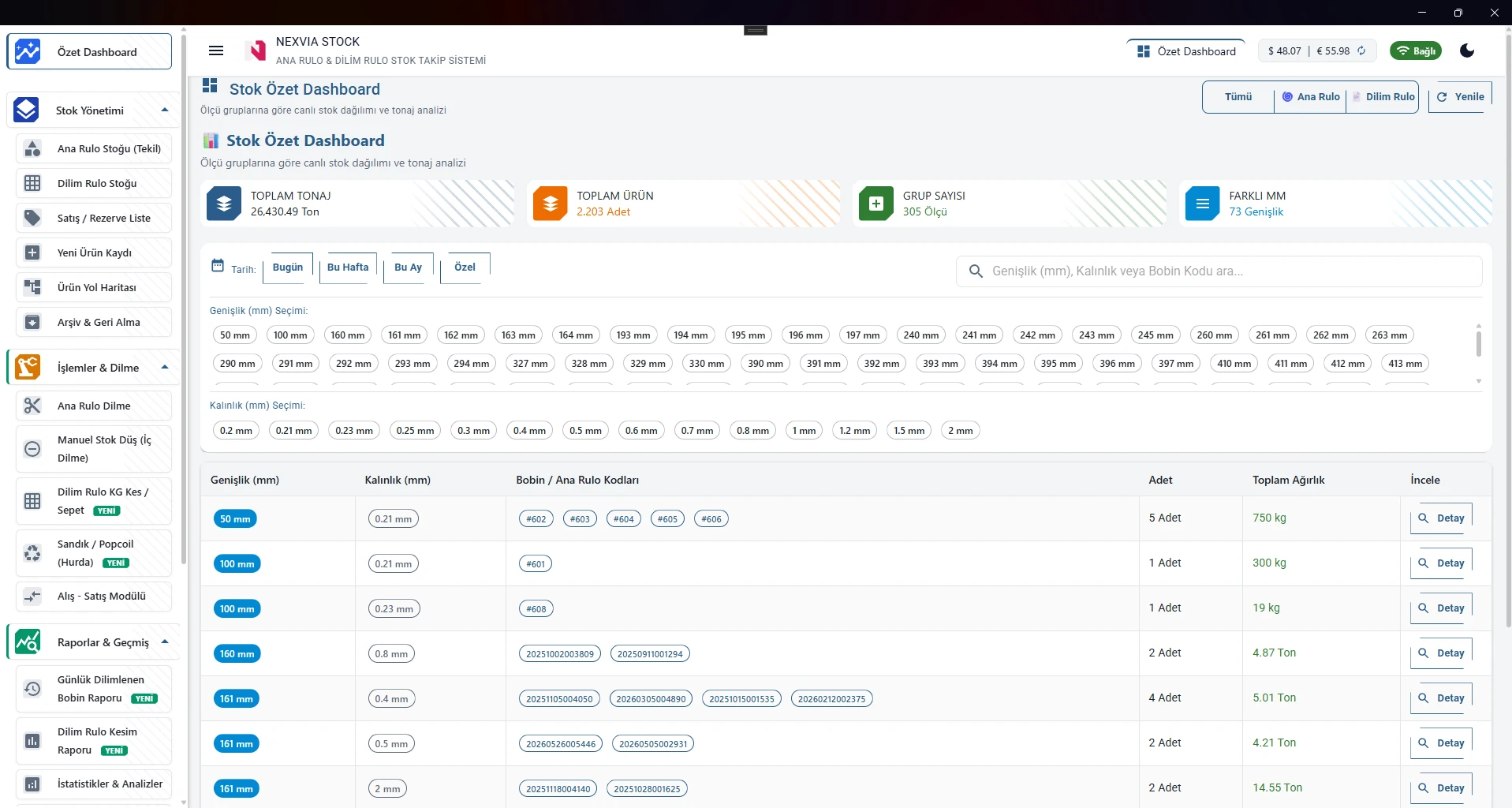 Nexvia SteelCore — Intelligent Slitting & Factory Stock ERP