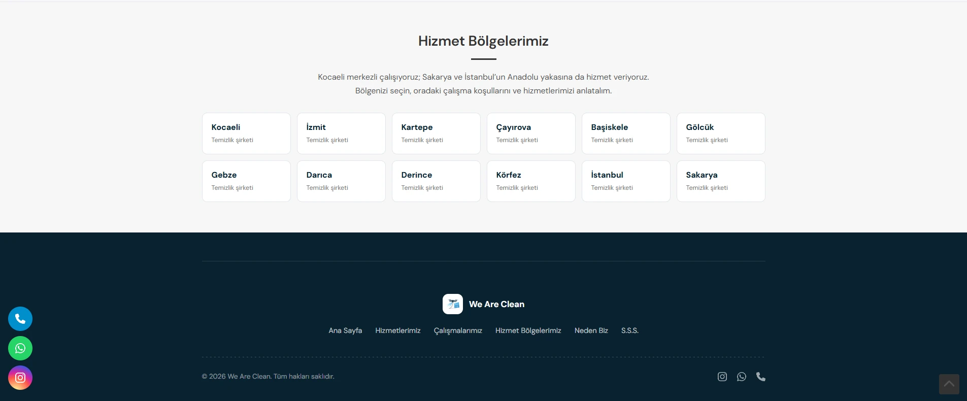 We Are Clean Web Site Tasarımı — 4. Sonuç