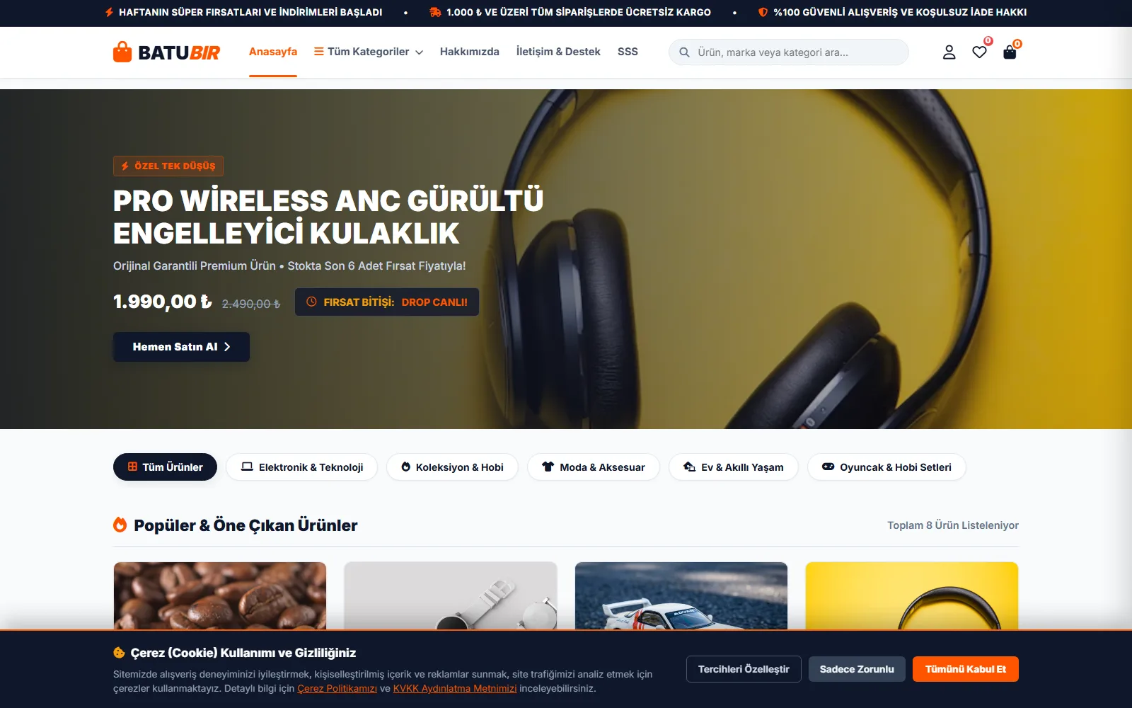 storeline-e-ticaret-magazasi ekranı — çözülen sorunun görünümü