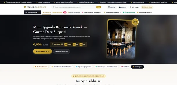 Ürün listeleme ve varyant seçimi yapılan e-ticaret sitesi ekranı