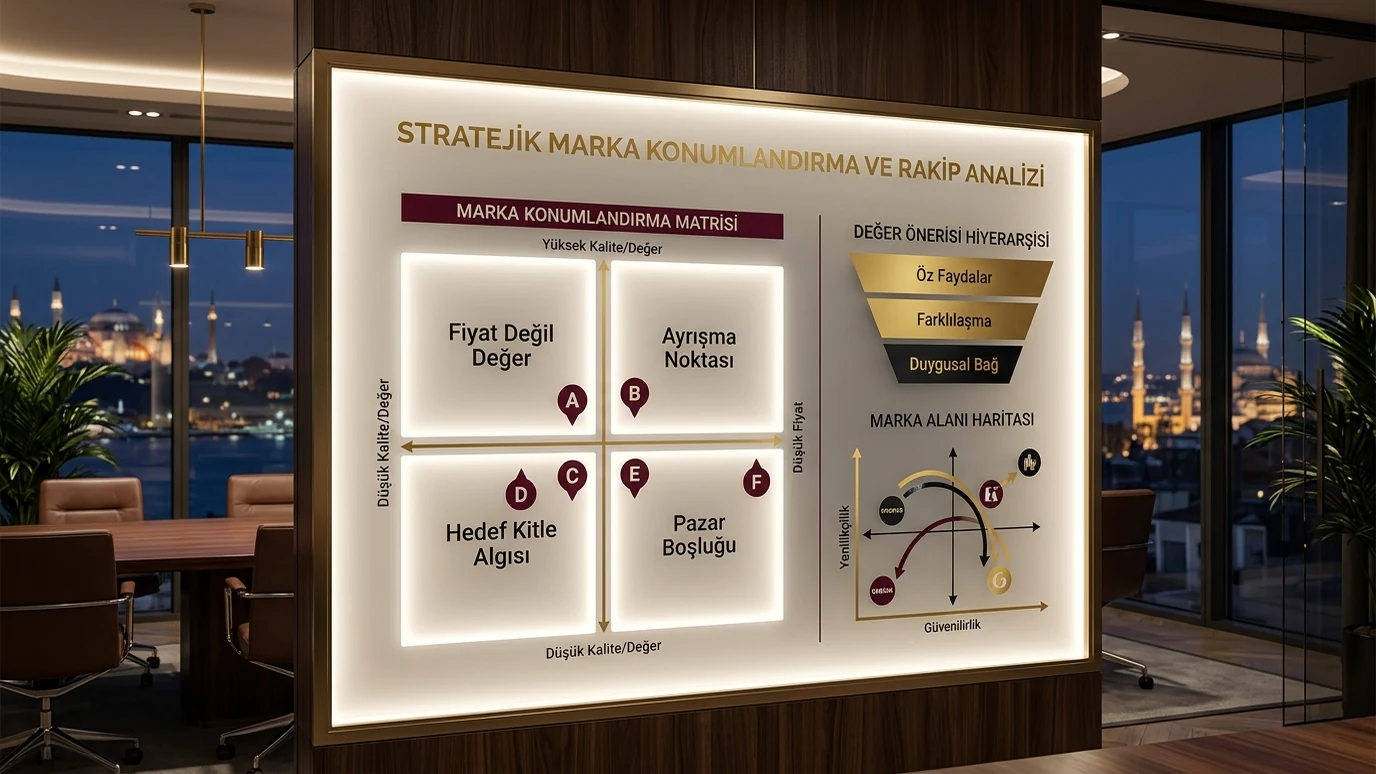 Marka konumlandırma ve rakip analiz haritası
